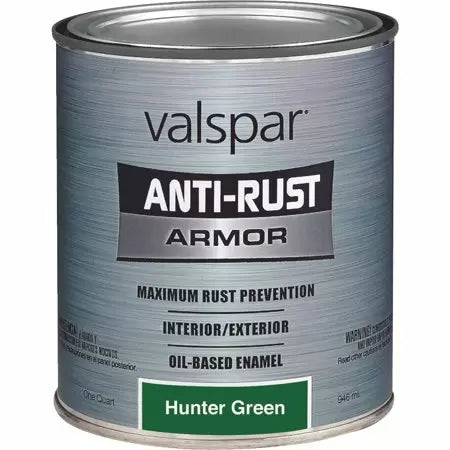 Valspar® Rust Tough® With Anti-Rust Technology™ Brush-On Enamel 1 Quart Hunter Green