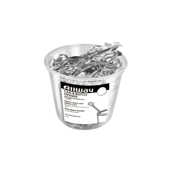 Allway Can and Bottle Opener, 100/Bucket, Labelled (100 Ct)