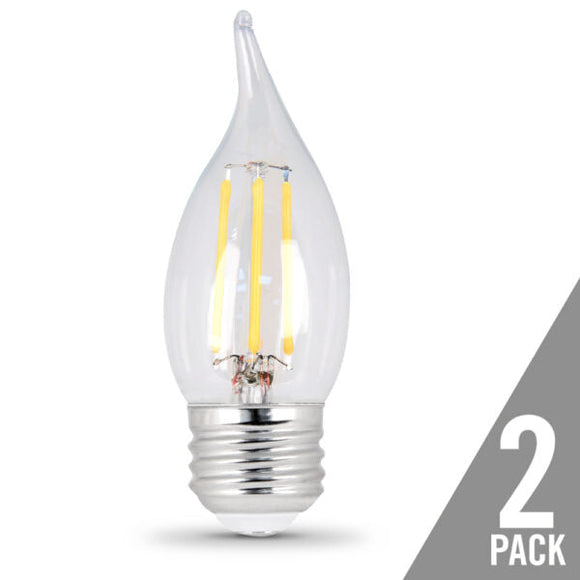 Feit Electric 25 Watt Equivalent Soft White Enhance Glass Filament LED Light Bulb (25 Watt)