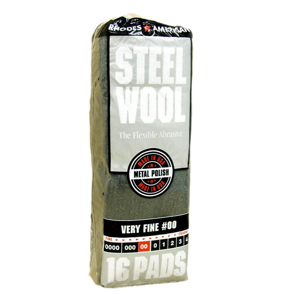 Homax® Steel Wool, Very Fine, Grade #00 16 Pads (16 Pads)