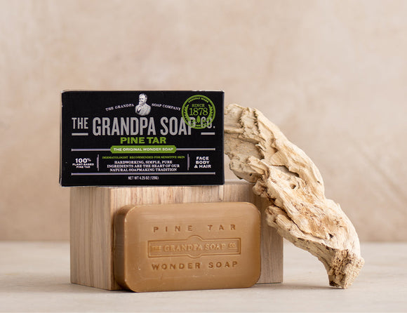The Grandpa Soap Co.  The Original Wonder Soap Pine Tar - 4.25 oz. (4.25 Oz)