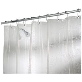 Shower Curtain, Rain, Clear, 72 x 72-In.