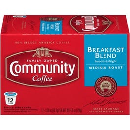 Coffee, Single-Serve Cups, Breakfast Blend, 12-Pk.