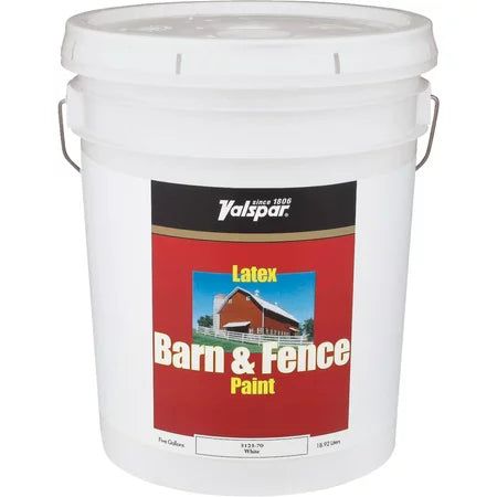 Valspar® Latex Barn & Fence Paint Gloss 5 Gallon White Latex