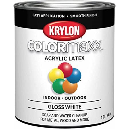 Krylon COLORmaxx paint White Gloss Paint (32 Oz, White Gloss Paint)