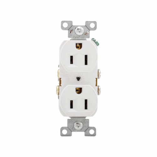 Eaton Cooper Wiring Commercial Specification Grade Duplex Receptacle 15A, 125V White