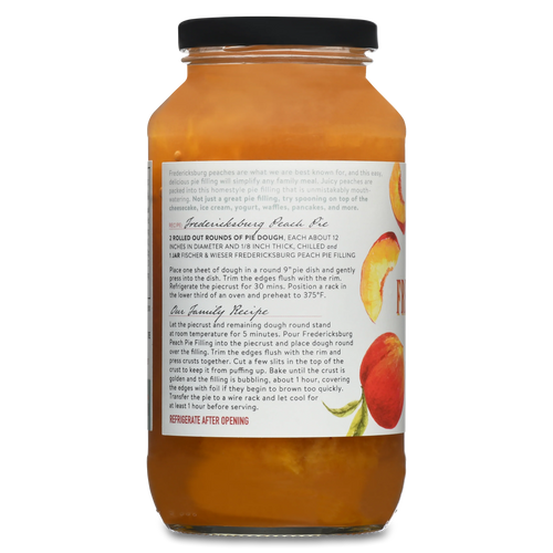 Fischer & Wieser Fredericksburg Peach Pie Filling (11 oz)