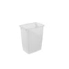 Rubbermaid Open Top Wastebasket 9 Gallon, White (9 Gallon, White)