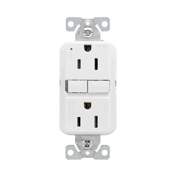 Eaton Slim AFGF Receptacle White