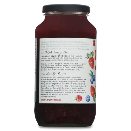 Fischer & Wieser Texas Triple Berry Pie Filling (11 oz)