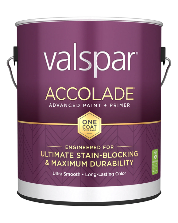 Valspar® Accolade® Interior Paint + Primer Satin 1 Gallon Ultra White (1 Gallon, Ultra White)