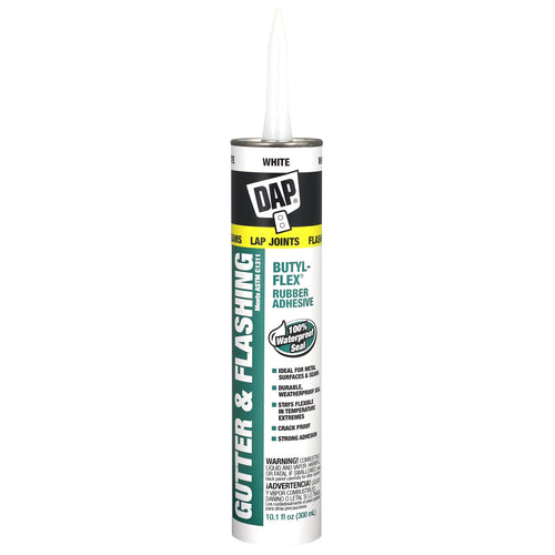 DAP Butyl-Flex Gutter & Flashing Sealant 10.1 FL OZ (10.1-Ounce, White)