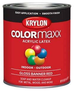 Krylon COLORmaxx paint Red (Banner Red, 1 Quart)