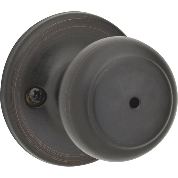 Kwikset Cove Venetian Bronze Bed & Bath Door Knob