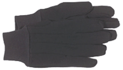 GLOVES JERSEY KNIT WRIST 10.5OZ BROWN