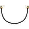 ProSource Bungee Stretch Cord, 10 mm Dia, 40 in L, Polypropylene, Black, Hook End