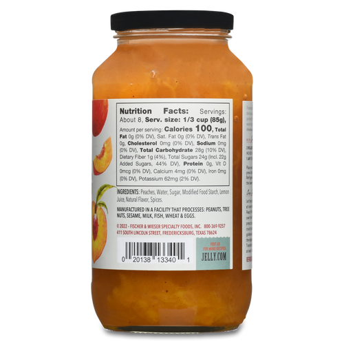 Fischer & Wieser Fredericksburg Peach Pie Filling