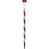 Solaris 27 In. LED Solar Striped Holiday Garden Stake