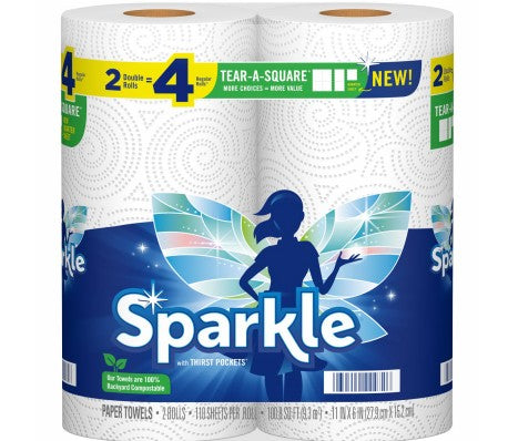 Sparkle Tear-A-Size Paper Towels