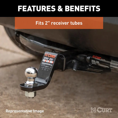 Curt Loaded Ball Mount with 2 Ball, Imported (2 Shank, 7,500 lbs., 4 Drop)