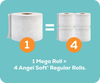 Angel Soft® Mega Roll Toilet Paper (8 Mega Rolls)