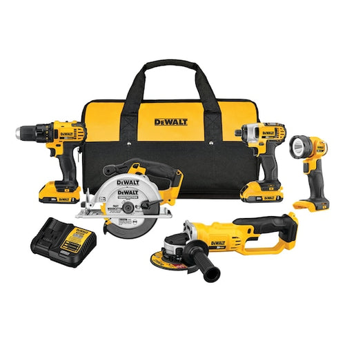 DeWalt DCK521D2 20V MAX* Compact Cordless 5-Tool Combo Kit