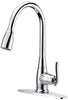 Boston Harbor Faucet Pull-Down Kitchen Faucet, 1.8 gpm 1-Handle 1 or 3-Faucet Hole Chrome