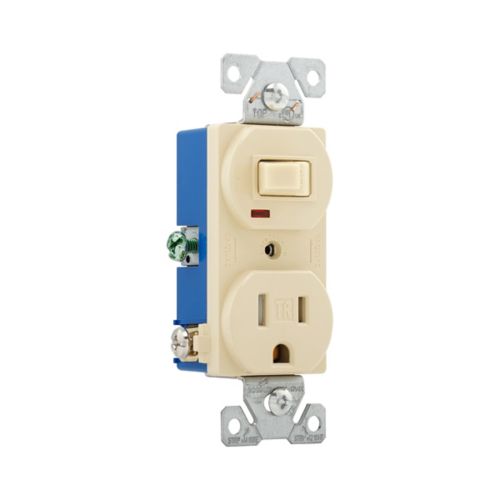 Eaton Cooper Wiring Commercial Grade Combination Switch TR274V