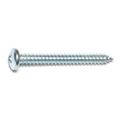 Monster Fastener Zinc Plated Steel Phillips Pan Head Sheet Metal Screws