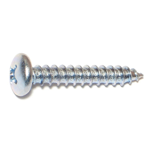 Monster Fastener Zinc Plated Steel Phillips Pan Head Sheet Metal Screws