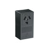 Leviton 30 Amp Thermoplastic Power Single Outlet/Receptacle, Black