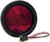 Peterson 4 inch Round Stop / Turn / Tail Light; red kit; Viz Pack