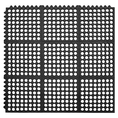 Multy Home Anti-Fatigue Interlocking Rubber Mat 3 ft x 3 ft