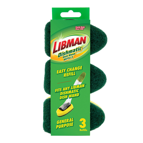 Libman Dishmatic® General-Purpose Dish Wand Refills 3-Pack