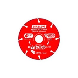 Diamond Metal Cut-Off Wheel, 4.5-In.