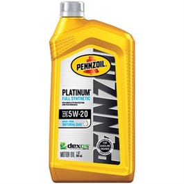 Platinum Motor Oil, Synthetic, 5W-20, 1-Qt.