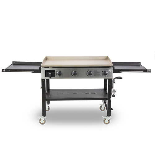 Pit Boss 4 Burner Portable Griddle Deluxe with Foldable Side Shelf Lightweight