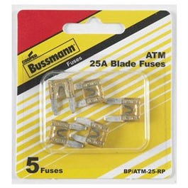 Automotive Fuses, Mini Blade, Clear, 25-Amp, 5-Pk.