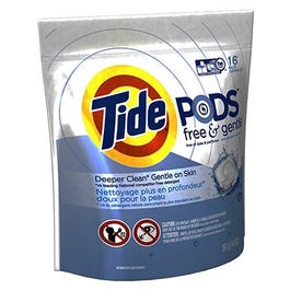 Pods HE Laundry Detergent, Free & Gentle, 16-Ct.