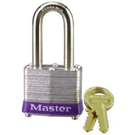 1-1/2 In. Keyed Laminated Padlock, 1.5-In. Long Shackle