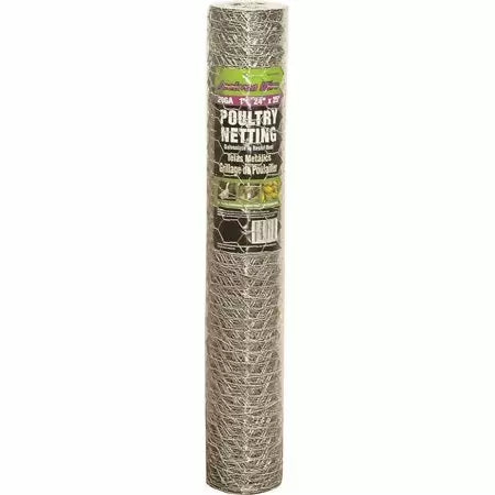 Jackson Wire 1 In. x 24 In. x 25 ft. Poultry Netting 20 Gauge Hex Pack (1 x 24 x 25')