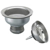 Plumb Pak Kitchen Basket Strainer Short Shank For 3-1/2 Diameter OPENING. Stainless Steel Shallow Cup Locking Shell