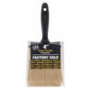 Paint Brush, Polyester & Black Plastic, 4-In.