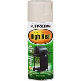 High Heat Spray Paint, Flat, Silver, 12-oz.