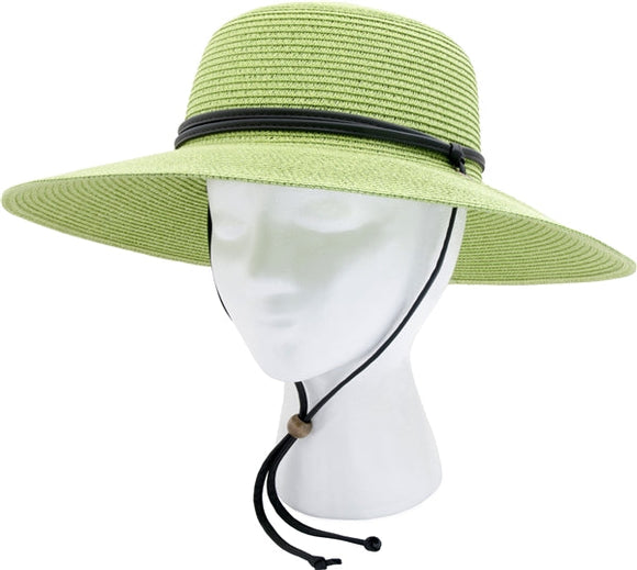 Sloggers WOMEN'S BRAIDED SUN HAT - TEA GREEN UPF 50+ (1-Count)