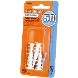 #50 Self-Drilling Drywall Anchors, 4-Ct.