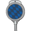 Driveway Marker, Reflective Blue Aluminum, 36-In.