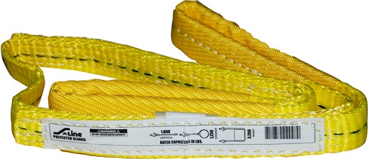 Ancra Cargo 1″ x 4′ 1-Ply Flat Loop Eye-to-Eye Lifting Sling (1″ x 4′)