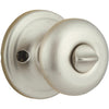 Kwikset Signature Series Satin Nickel Bed & Bath Door Knob