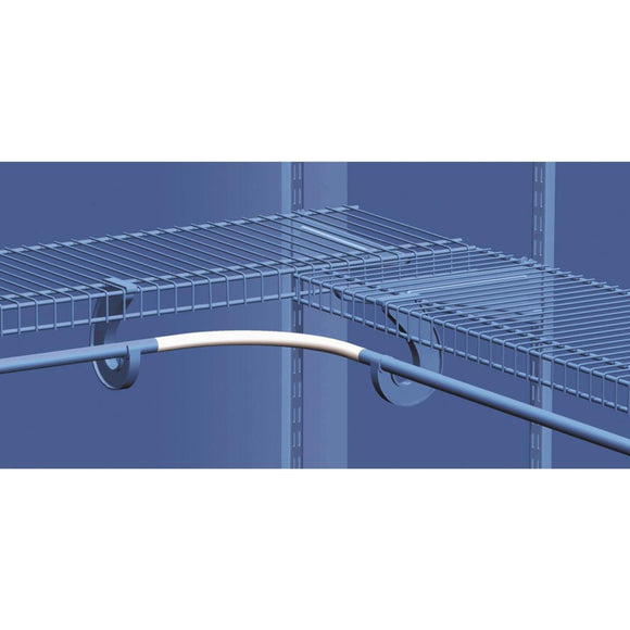 ClosetMaid SuperSlide 10.25 Ft. x 3/4 In. Corner Rounder Bar Closet Rod, White